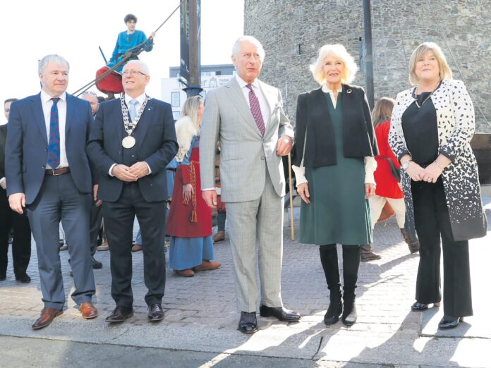 NO FEE PRINCE OF WALES AND THE DUCHESS OF CORNWALL WATERFORD CITY JB3